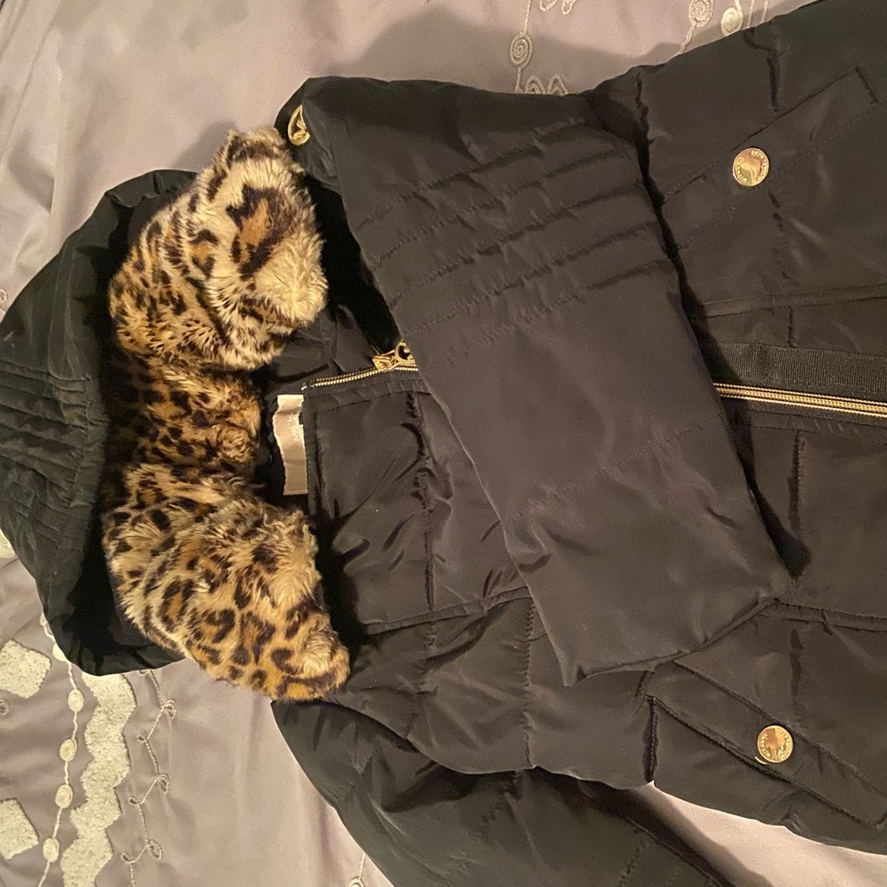 Michael Kors puffer cheetah print girls size 5-6